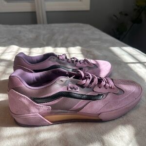 Vans Women's Lavender and Black Sneakers